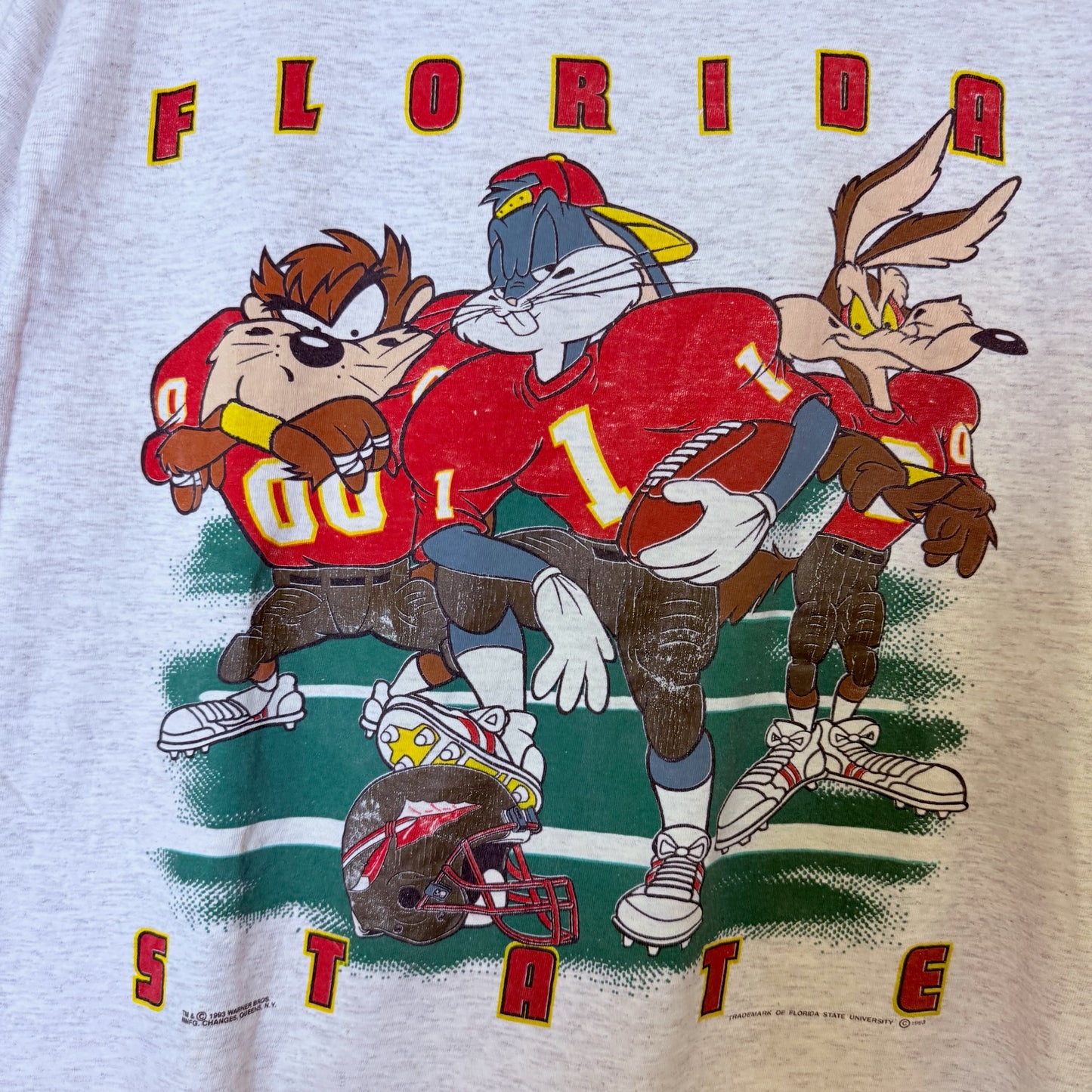 90s Florida State FSU Looney Tunes Taz T-shirt Sz L (B2466)