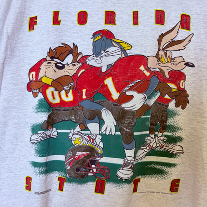 90s Florida State FSU Looney Tunes Taz T-shirt Sz L (B2466)