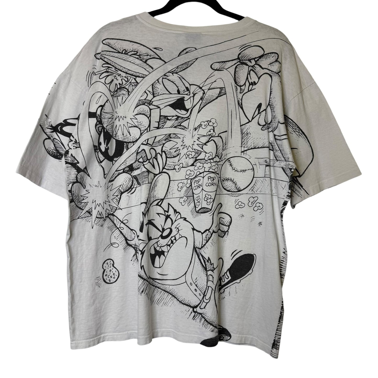 90's Florida Marlins MLB Looney Tunes T-shirt Sz XL (A8826)