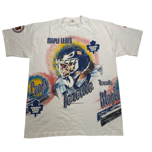 1992 Toronto Maple Leafs Bulletin T-Shirt Sz XL (A4443)