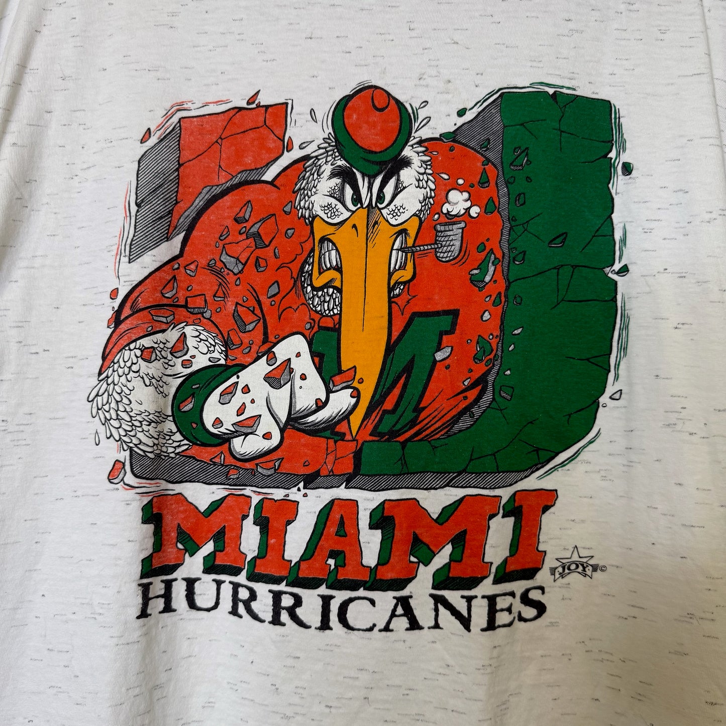 90's Miami Hurricanes NCAA T-shirt Sz XL (B622)