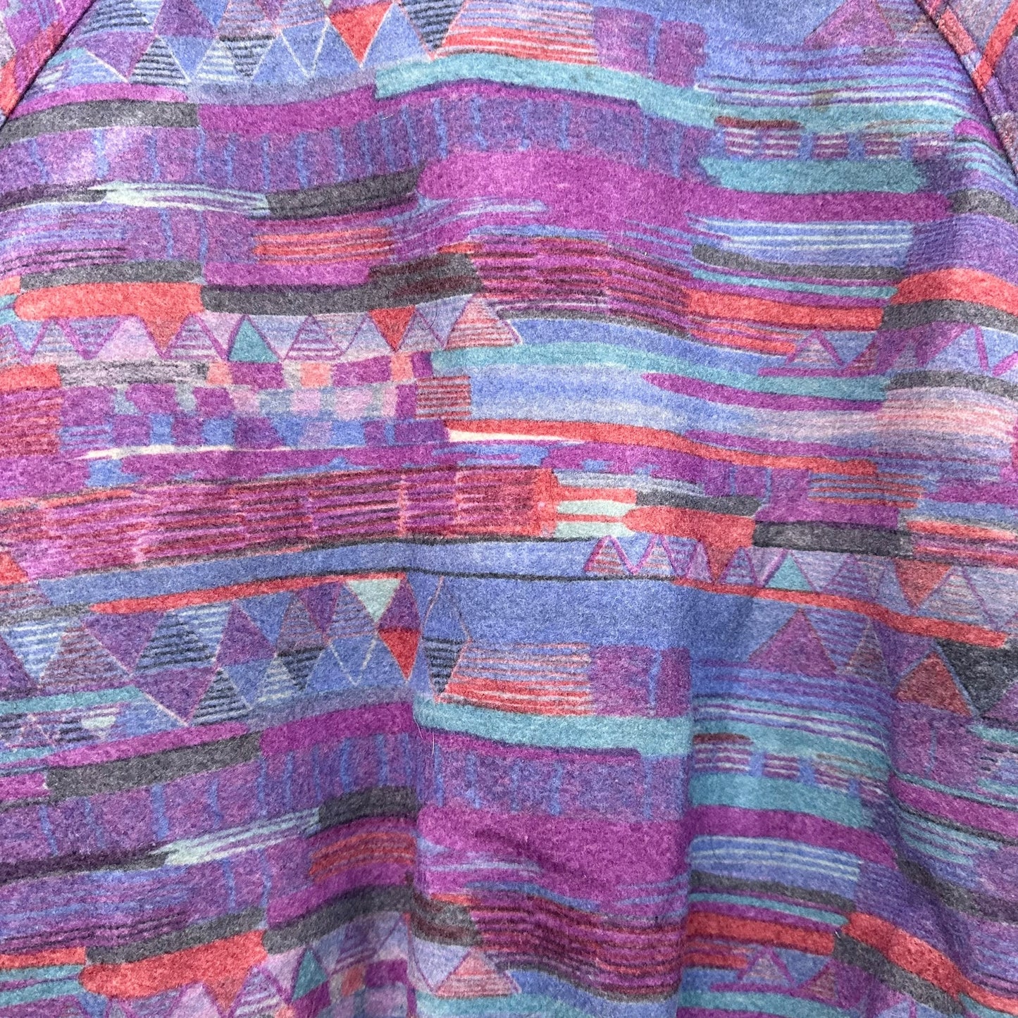 Vintage Walls Workwear Purple Pink Aztec Bomber Jacket Sz L