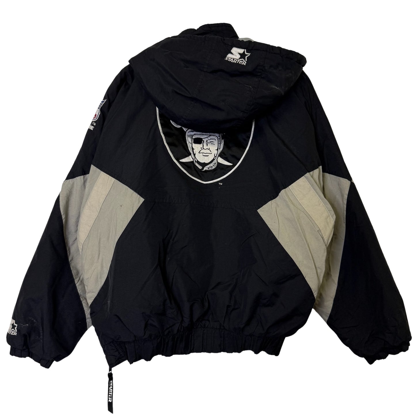 90's Oakland Raiders NFL Starter Jacket Sz M (B2491)