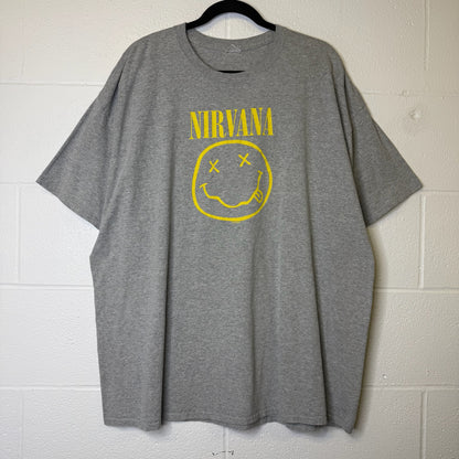 2000s Nirvana Smiley Band T-Shirt Sz XL (B1955)