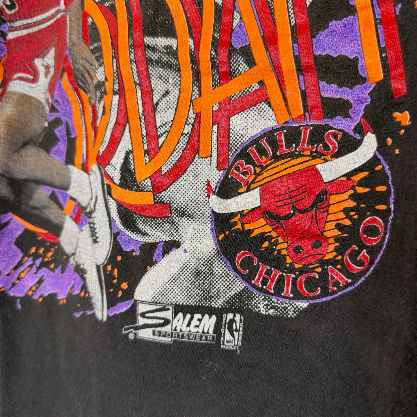 90s Michael Jordan Chicago Bulls Salem NBA T-Shirt Sz L