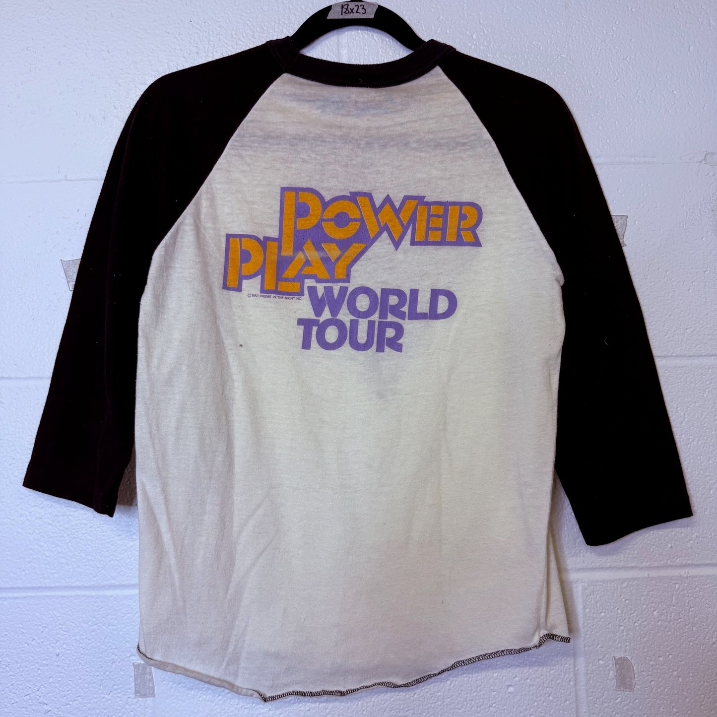 1983 April Wine Power Play Tour T-Shirt Sz M (B2498)
