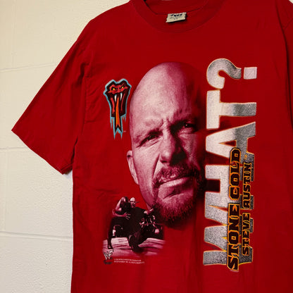 2002 Stone Cold WWF T-Shirt Sz M (B2144)