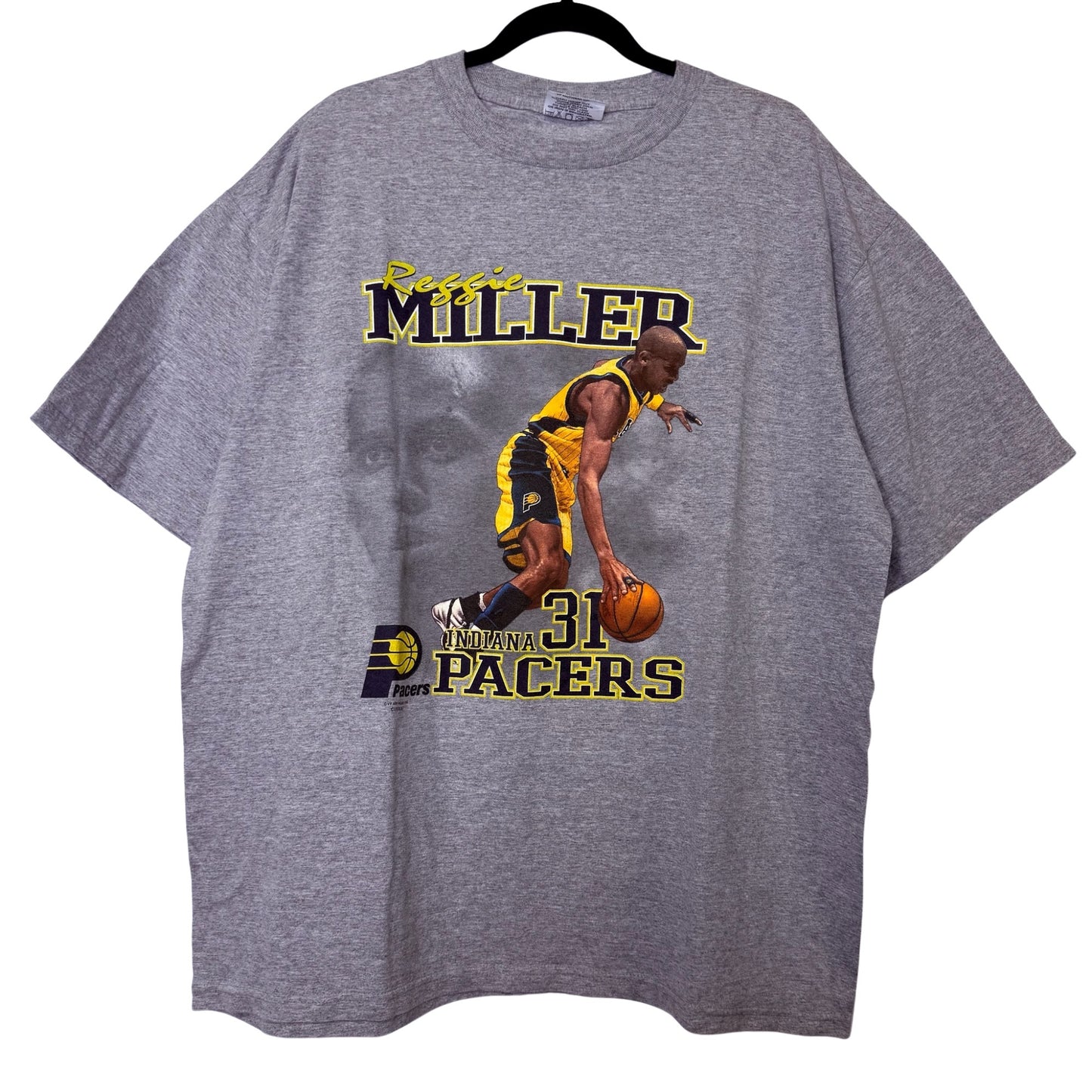 90s Reggie Miller Indiana Pacers NBA T-shirt Sz XL (B2331)
