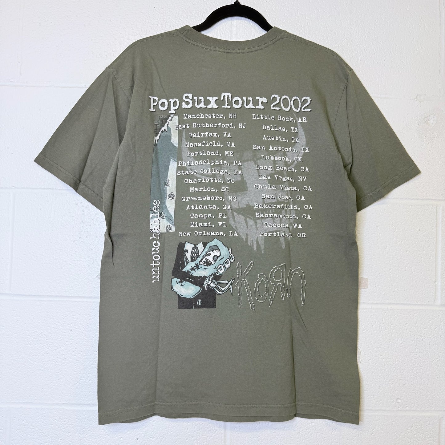2009 Korn Untouchables Pop Sux Tour T-Shirt