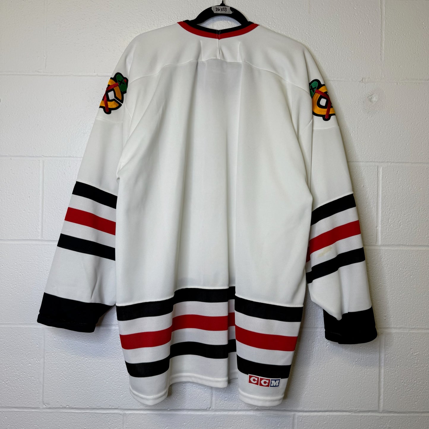 90s Chicago Blackhawks CCM Hockey NHL Jersey Sz XL (B1798)