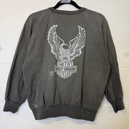 70's Harley Davidson Tried & True Crewneck Sz M (B456)