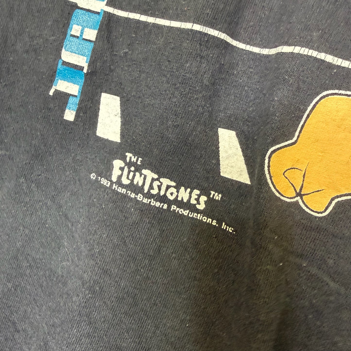 90s Jacksonville Jaguars NFL Flintstones T-Shirt Sz XL (B2939)