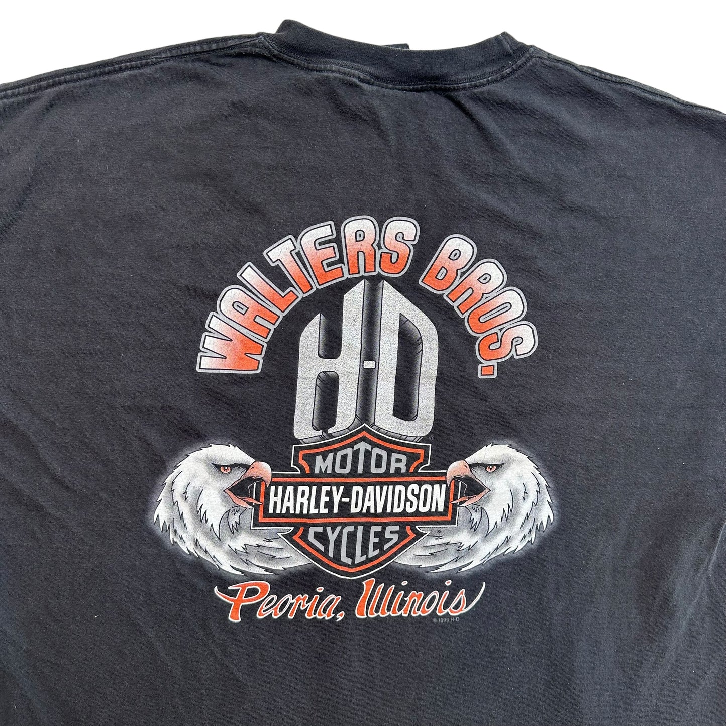 2007 Harley Davidson Peoria Illinois T-shirt Sz 2XL (A5691)