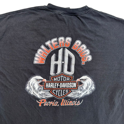 2007 Harley Davidson Peoria Illinois T-shirt Sz 2XL (A5691)