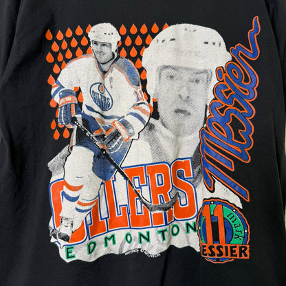 90's Edmonton Oilers Mark Messier NHL  T-shirt Sz XL (B686)
