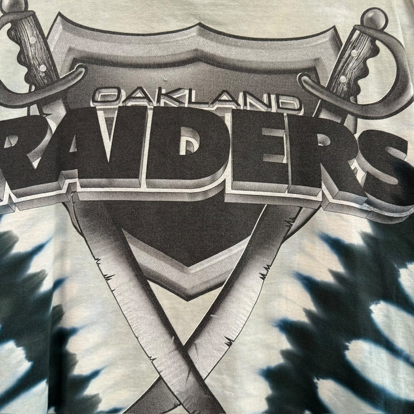 90s Oakland Raiders NFL T-Shirt Sz L (B1253)