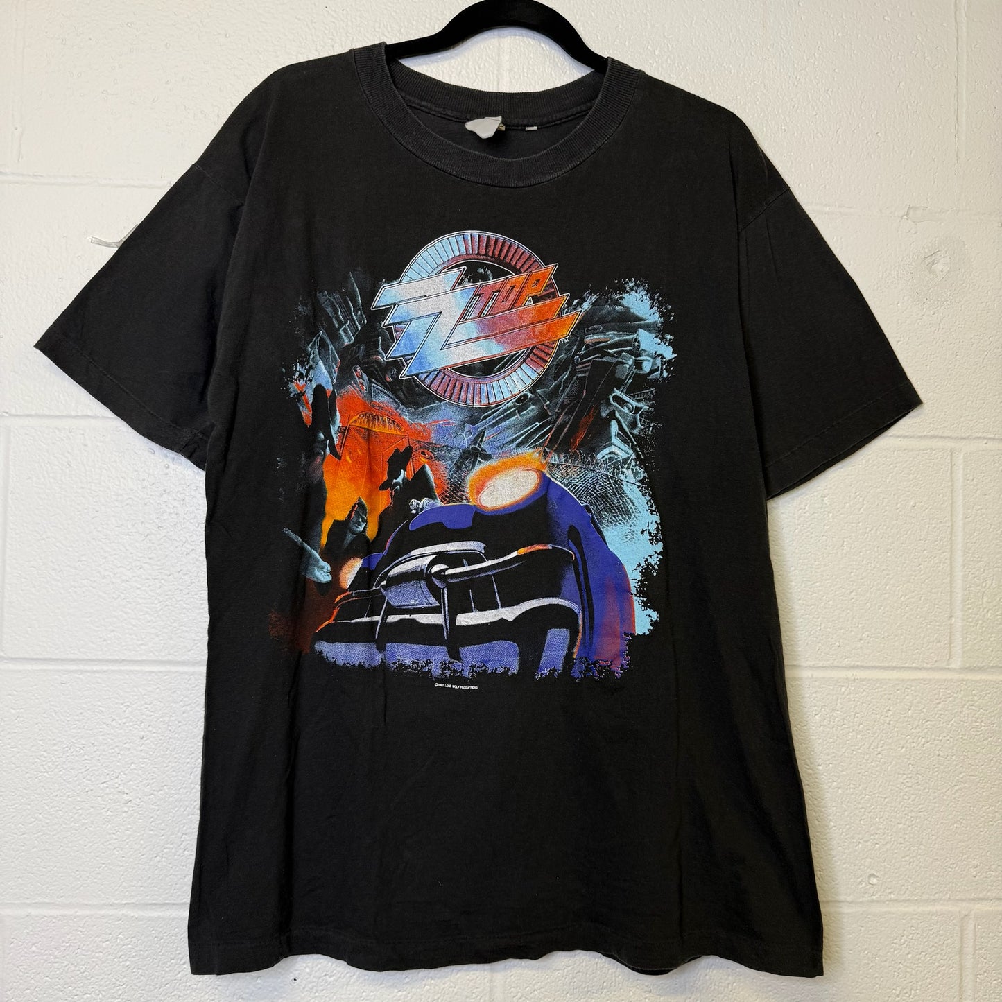1990 ZZ Top Tour T-shirt Sz L (B401)