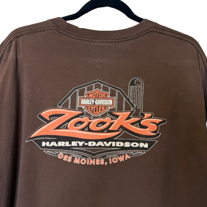 2000s Harley Davidson Zook's Iowa T-Shirt Sz 2XL (B212)