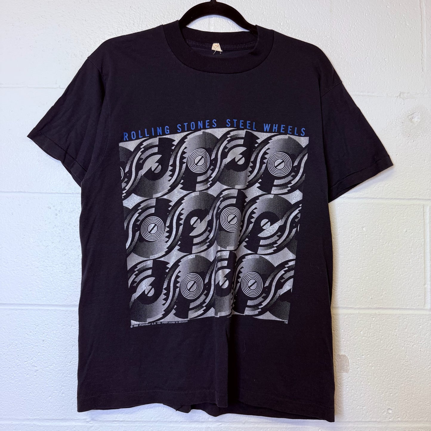 1989 The Rolling Stones Steel Wheels Band T-shirt Sz L