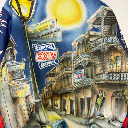 1989 NFL Super Bowl Chalkline Fanmation Jacket Size Large (B2847)