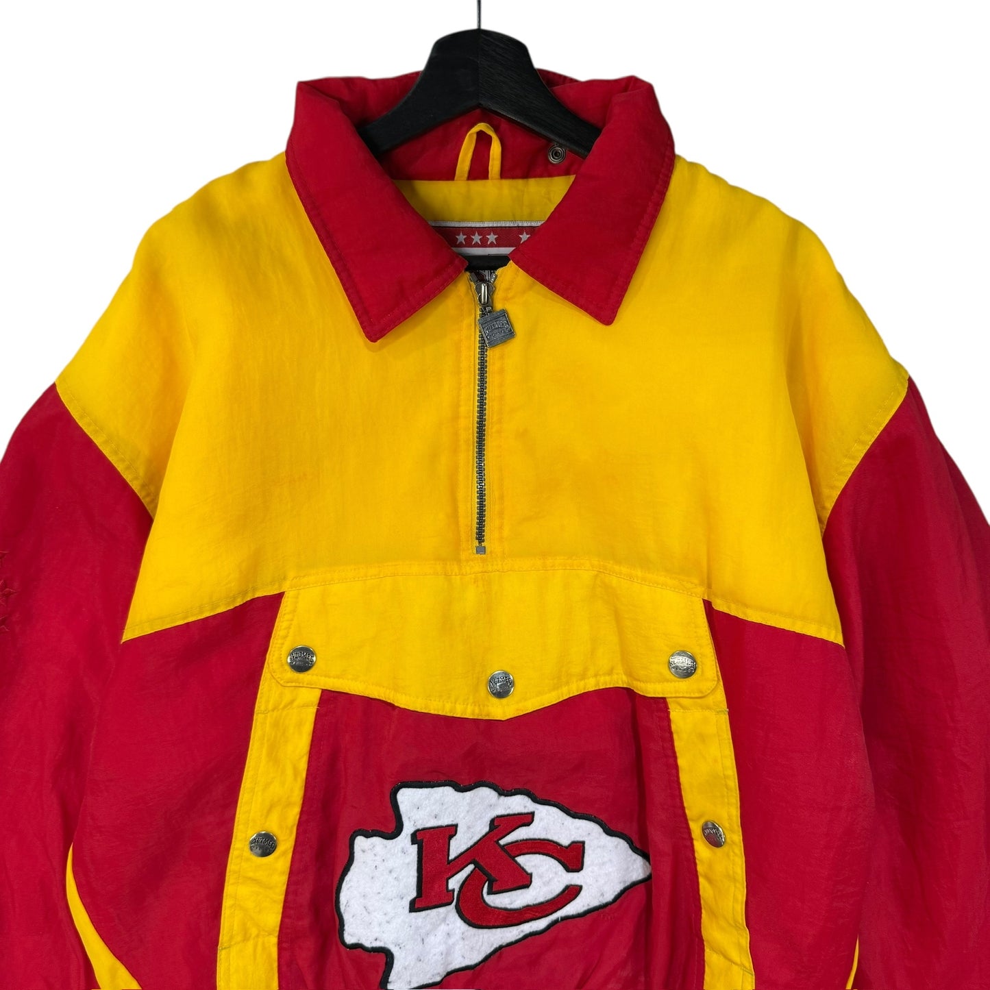 90s Kansas City Chiefs NFL Jacket Nutmeg Sz M