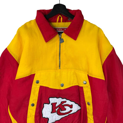 90s Kansas City Chiefs NFL Jacket Nutmeg Sz M