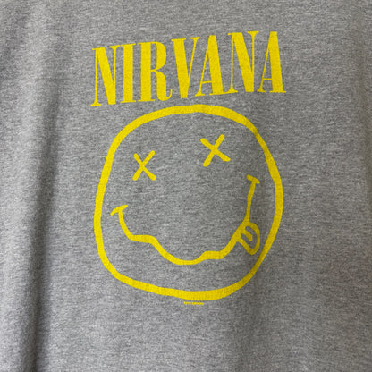2000s Nirvana Smiley Band T-Shirt Sz XL (B1955)