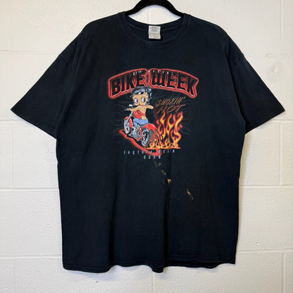 2008 Betty Boop Daytona Beach Bike Week T-Shirt Sz XL (B2143)
