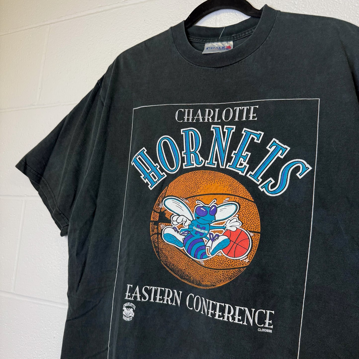 90s Charlotte Hornets NBA T-Shirt Sz XL (B2385)