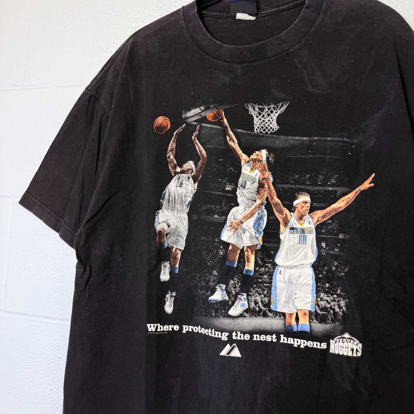90s Denver Nuggets Chris Andersen Majestics T-Shirt (B2537)