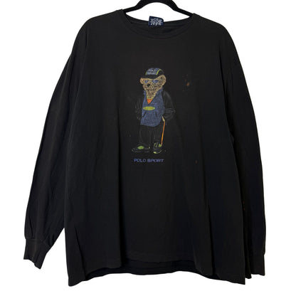 90's Polo Bear Ralph Lauren Long Sleeve Sz L