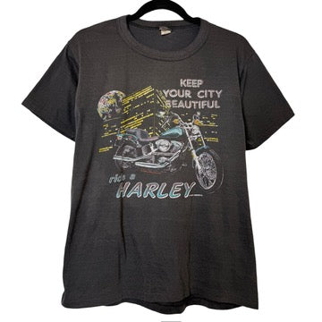1986 Harley Davidson Keep Your City Beautiful T-Shirt Sz M (B463)