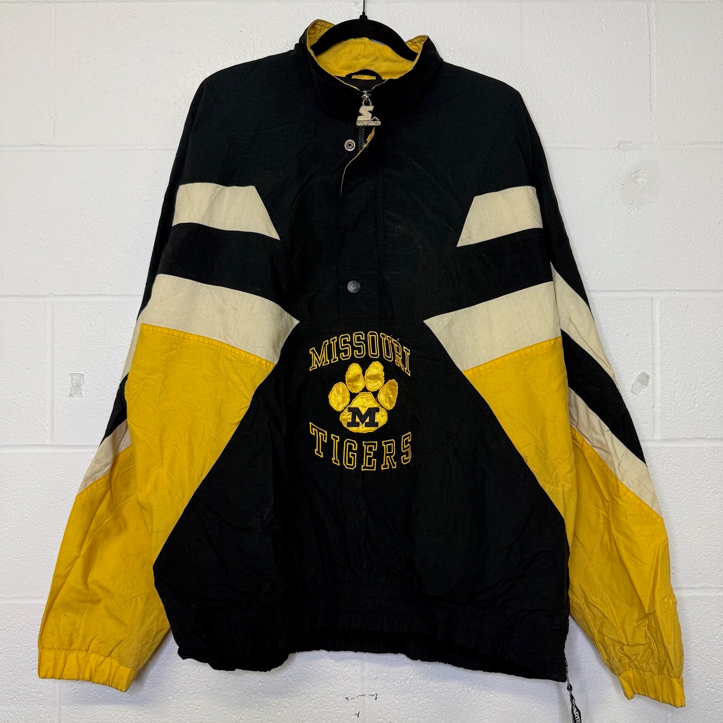 90's Missouri Tigers NCAA Starter Jacket Sz XL (B2985)