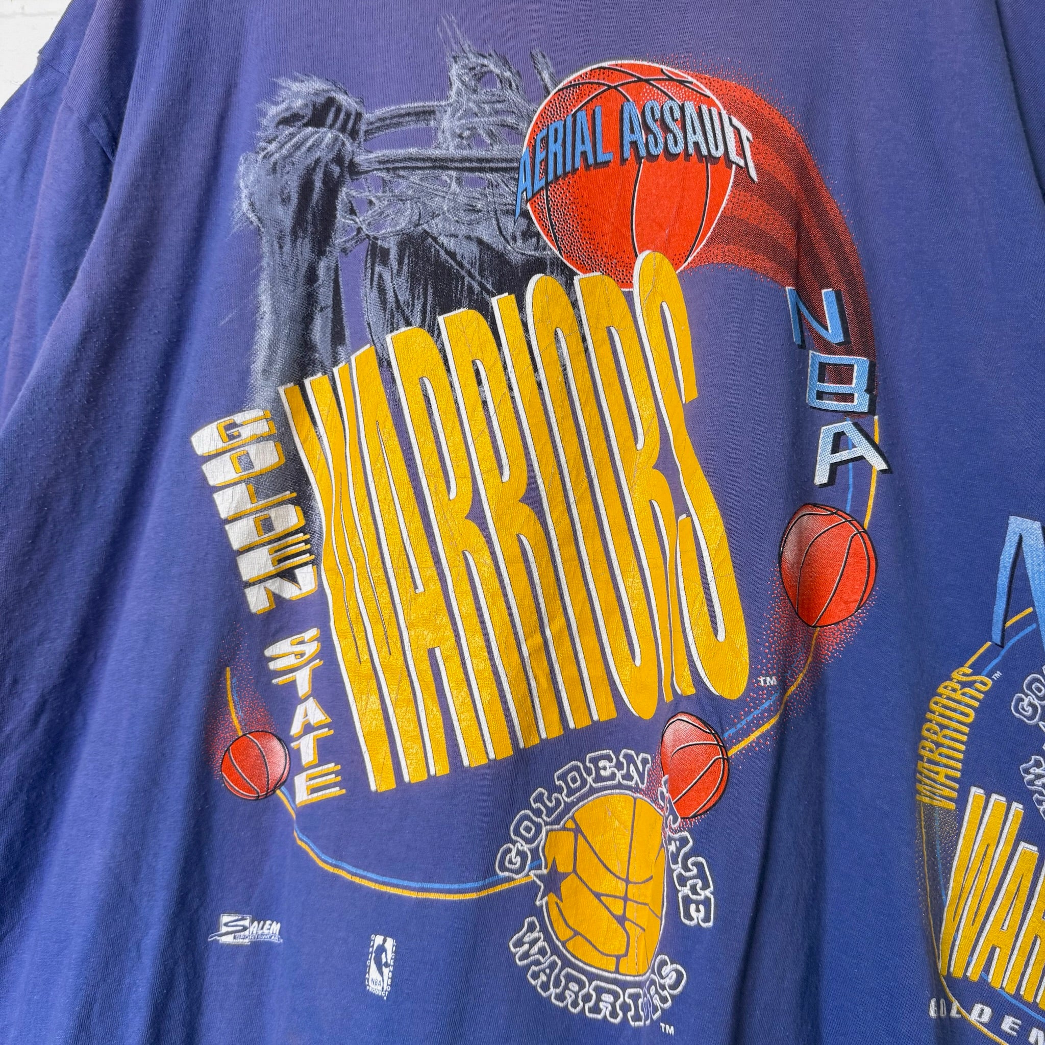 90's Golden State Warriors Salem NBA T-Shirt Sz 2XL (B1634 90's Golden State Warriors Salem NBA T-Shirt Sz 2XL (B1634