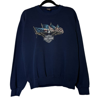 90's Harley Davidson Kalamazoo Crewneck Sz M (B1905)