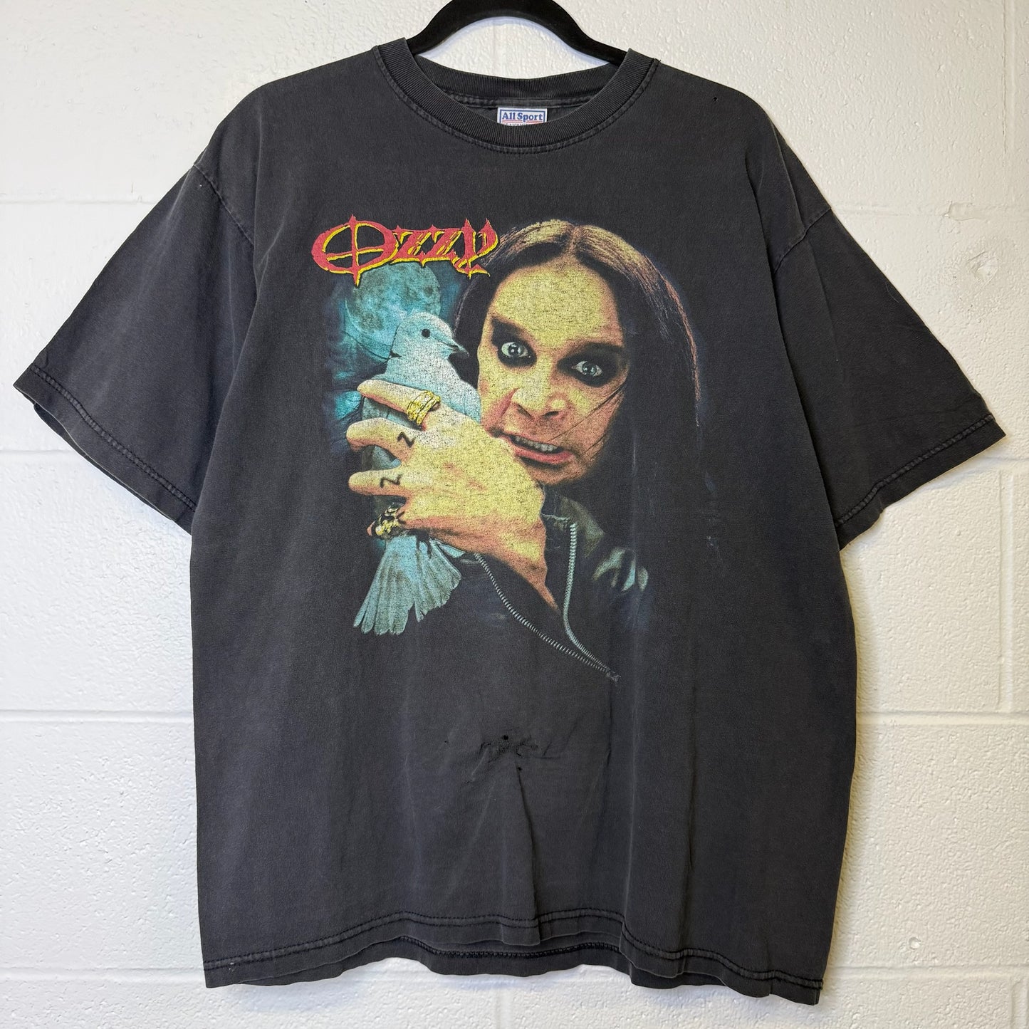 2002 Ozzy Osbourne Dove's Revenge T-Shirt Sz L (B2255)