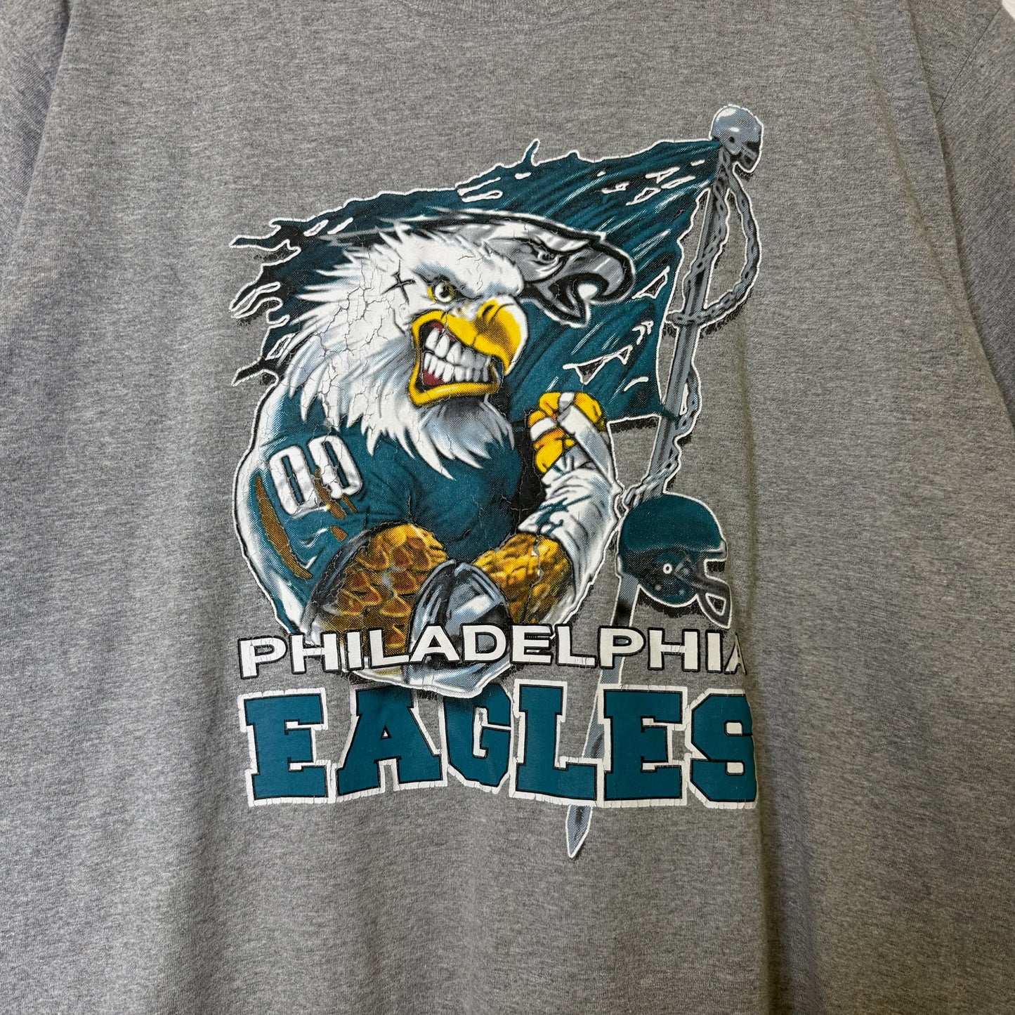 90s Philadelphia Eagles T-shirt Sz L (B2120)