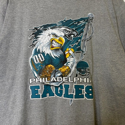90s Philadelphia Eagles T-shirt Sz L (B2120)