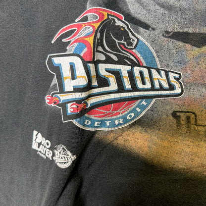 90s Grant Hill Detroit Pistons NBA T-shirt Sz L (B2578)
