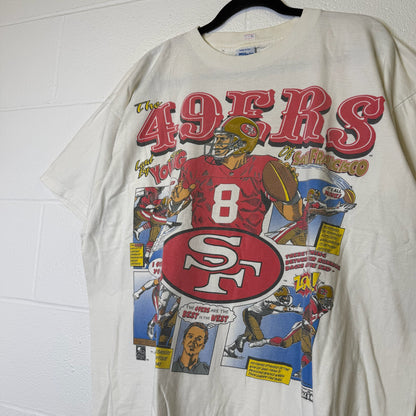 90s San Francisco 49ers Salem Comic NFL T-Shirt Sz XL (B2591)