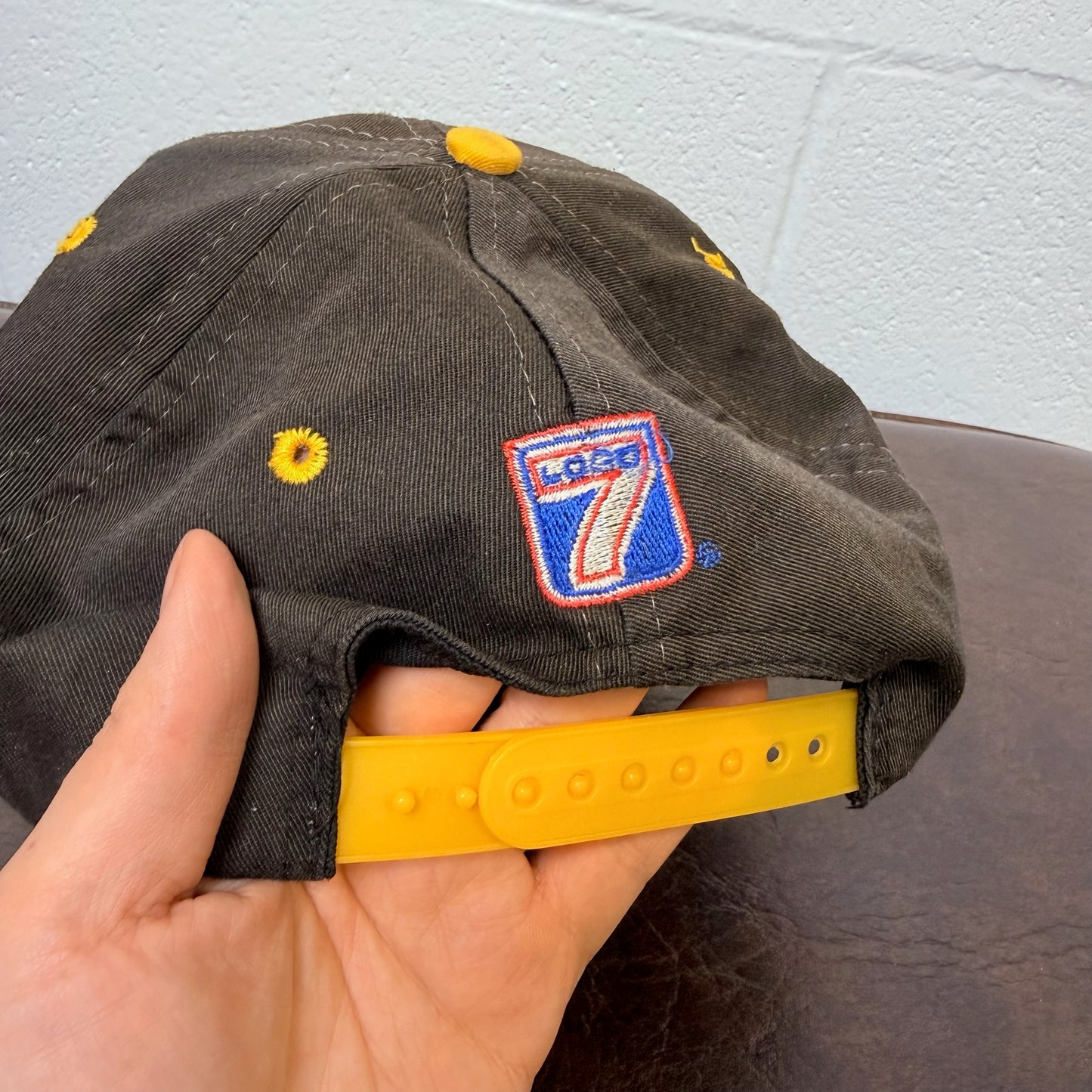 90s Pittsburgh Penguins NHL Logo 7 Snapback Hat