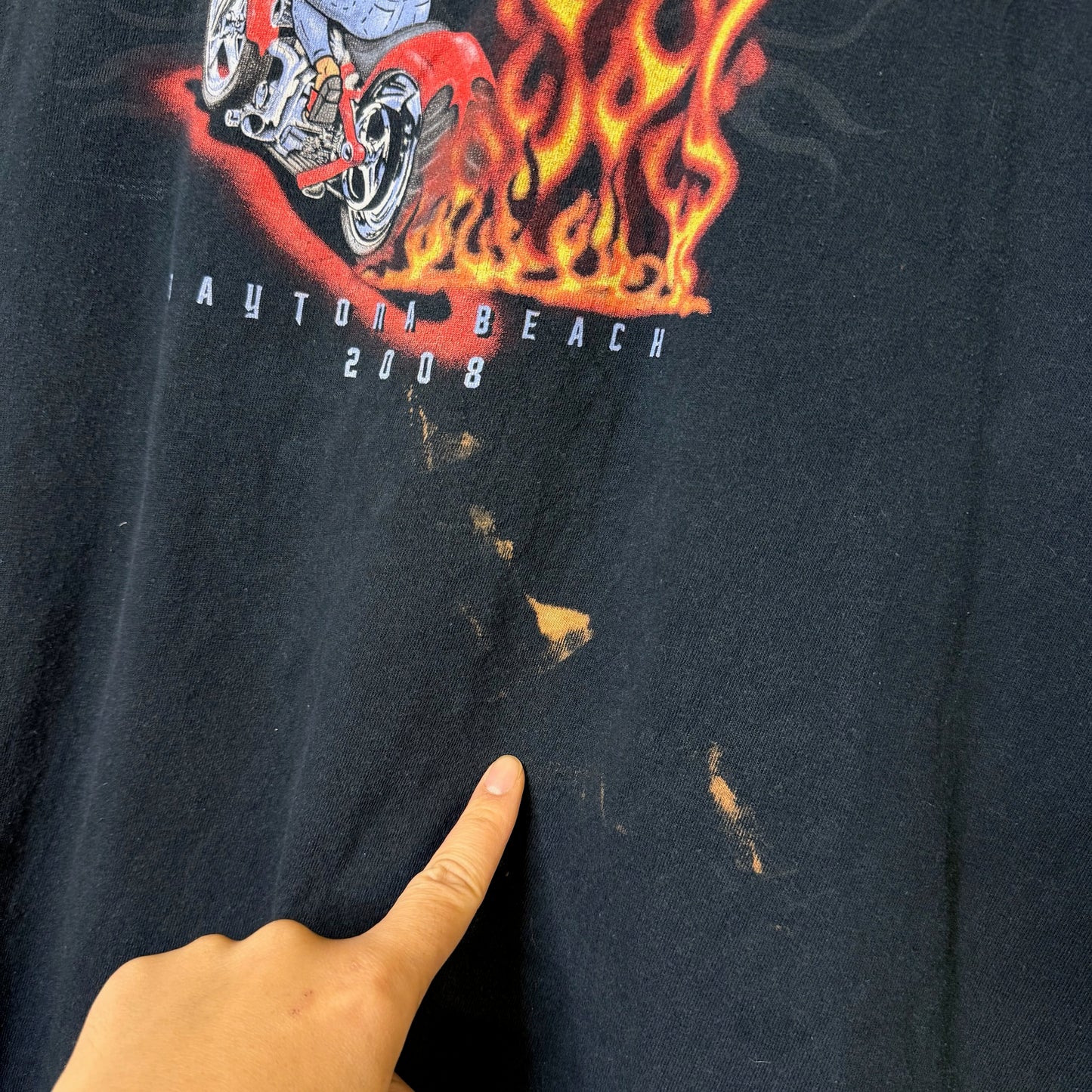 2008 Betty Boop Daytona Beach Bike Week T-Shirt Sz XL (B2143)