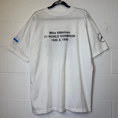 1999 Mercedes Hakkinen World Champion T-shirt Sz XL (B1743)