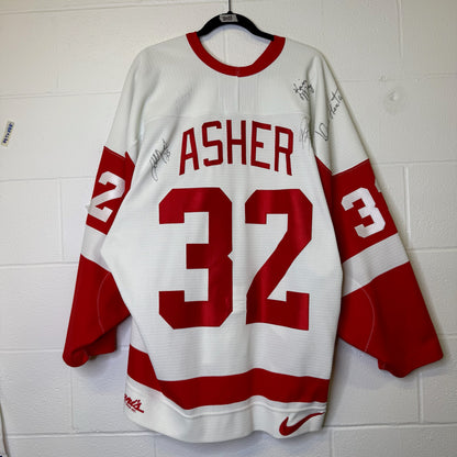 90s Detroit Red Wings CCM Jersey Signed Sz XL (Hextall)