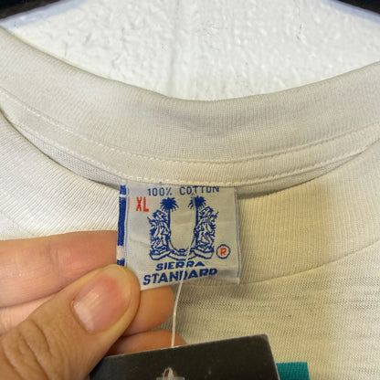 90s Newcastle United Soccer All Over Print T-Shirt Sz XL (B1528)