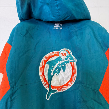 90s Miami Dolphins NFL Starter Jacket Sz L (B2490)