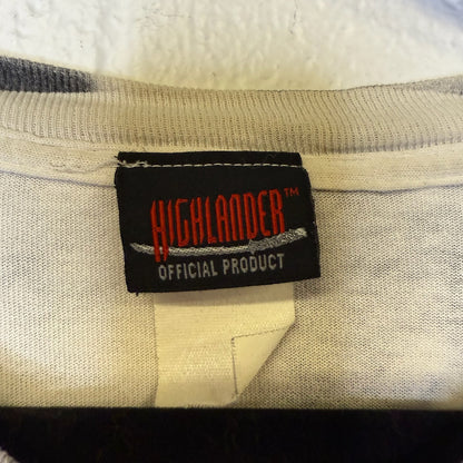 90's Highlander AOP Movie Promo T-shirt Sz XL (B1752)