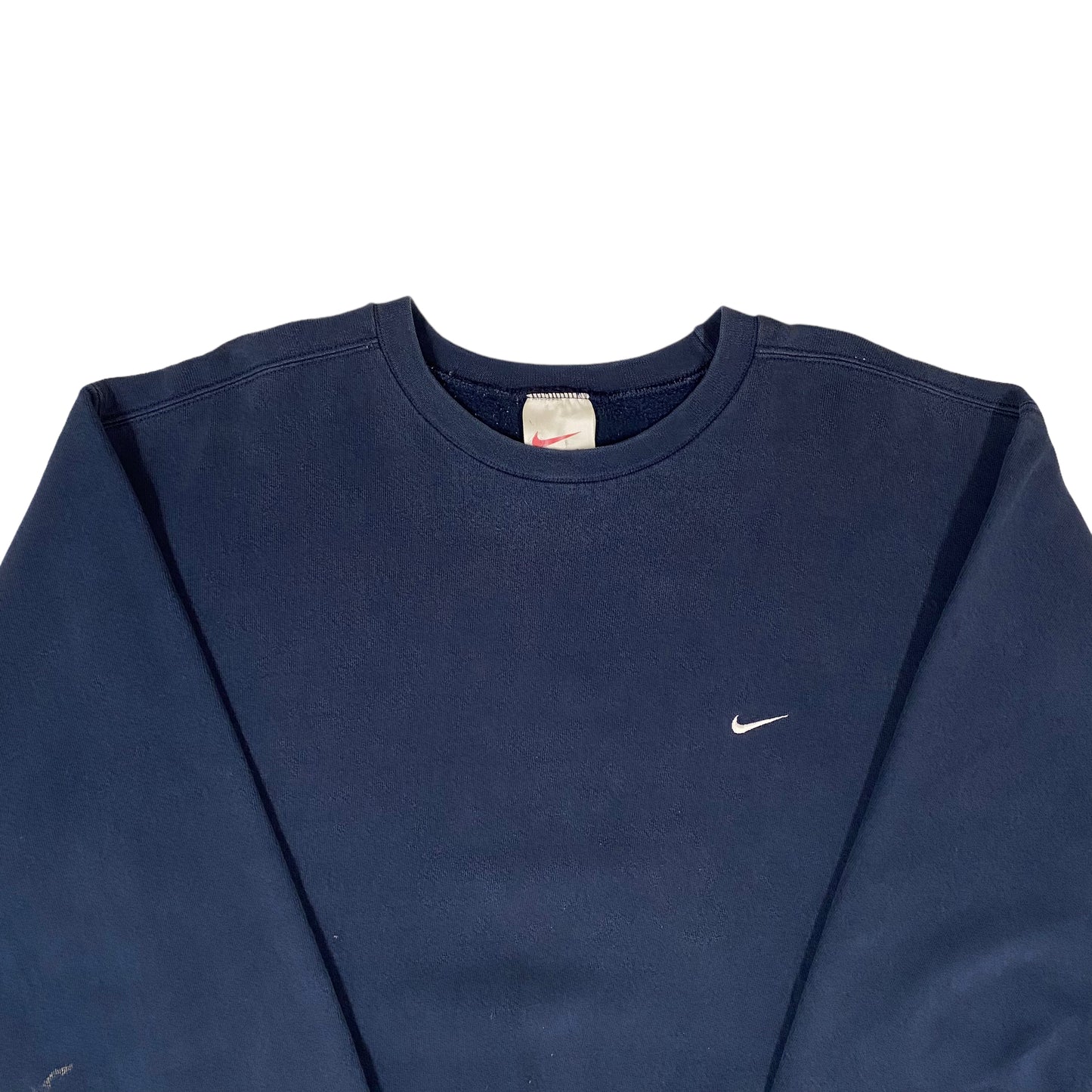 90’s Nike Mini Swoosh Navy Crewneck Sz XL (A2295)