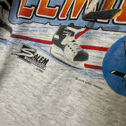 1990 Mario Lemieux Pittsburgh Penguins NFL Salem T-shirt Sz XL (B672)