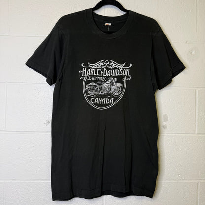 90's Harley Davidson Winnipeg Canada T-Shirt Sz L (B1399)